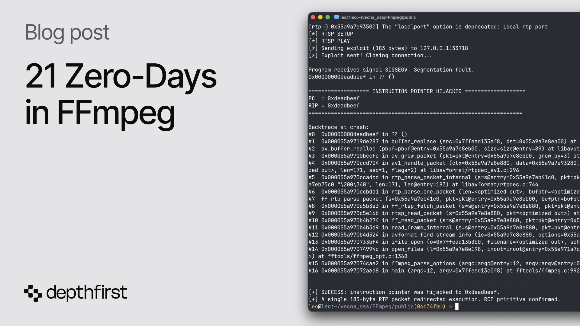 Tìm thấy 21 lỗ hổng Zero-Day nghiêm trọng trong phần mềm FFmpeg
