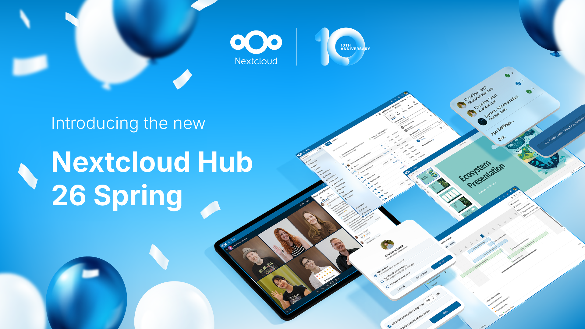 Nextcloud Hub 26 Spring: Bản phát hành kỷ niệm 10 năm với giao diện mới và tính năng nâng cao