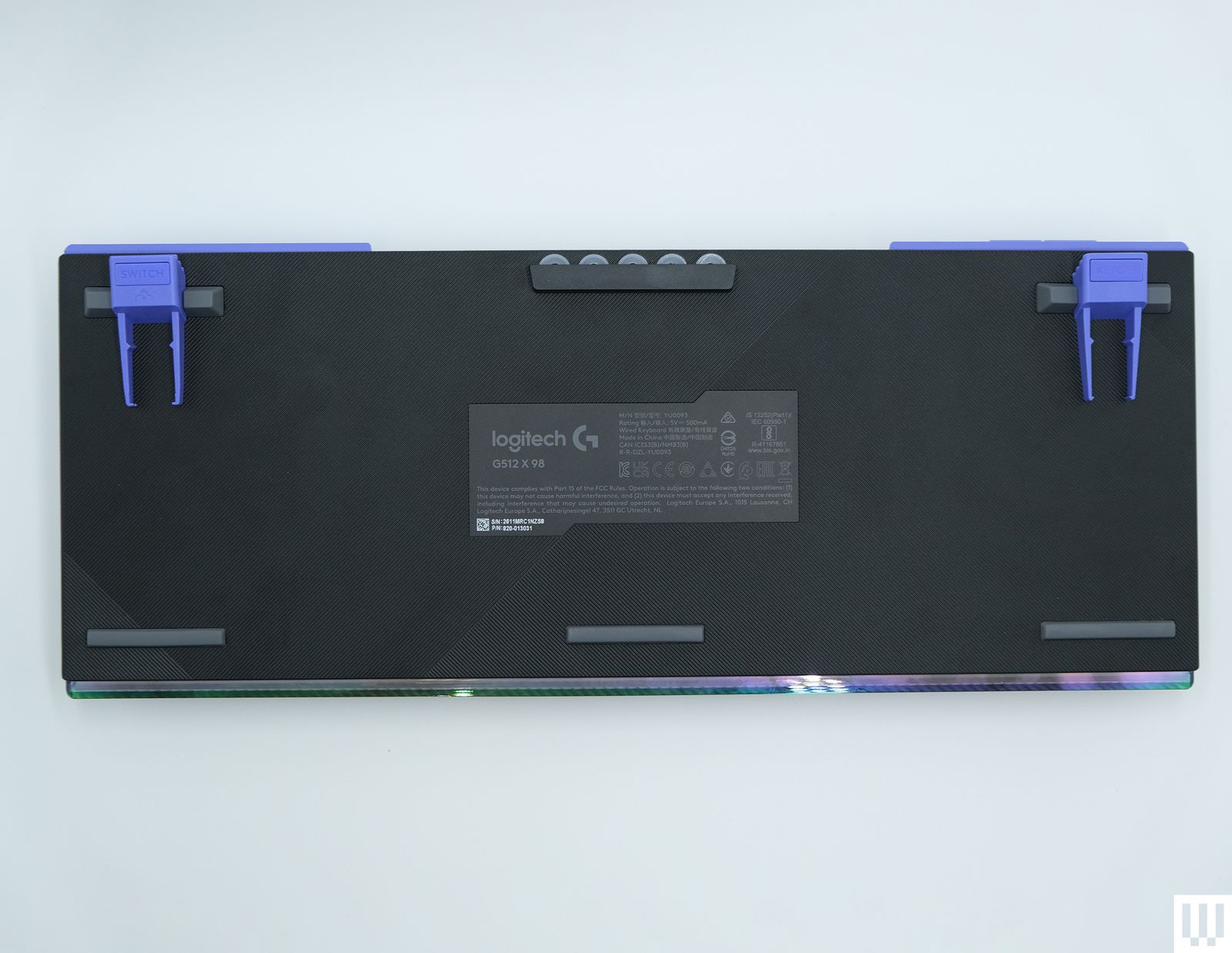 Chi tiết các switch và vòng đệm cao su