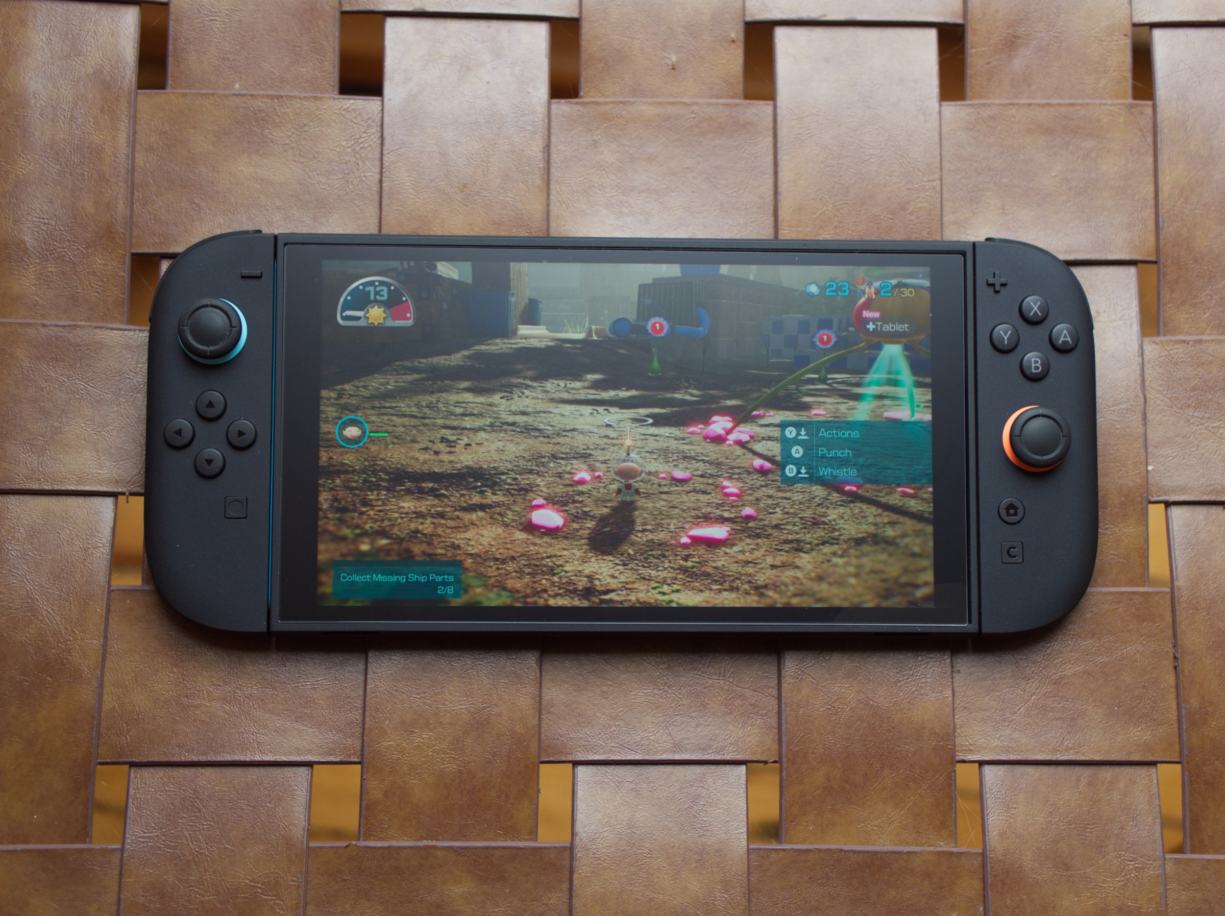 Màn hình Switch 2 với miếng dán mờ