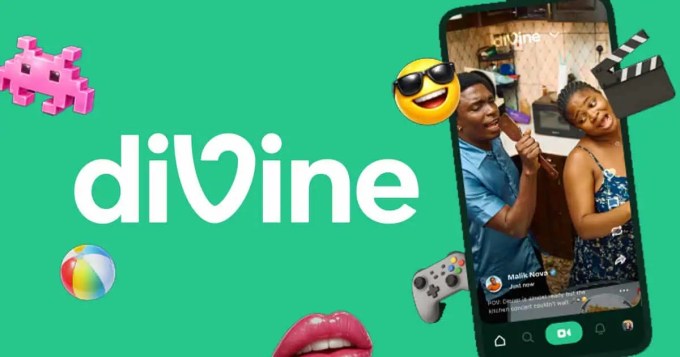 Giao diện ứng dụng Divine