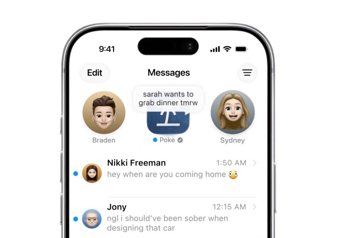 Poke trên nền tảng Apple Messages