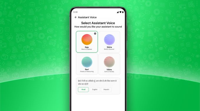 Giao diện chọn giọng nói của Equal AI