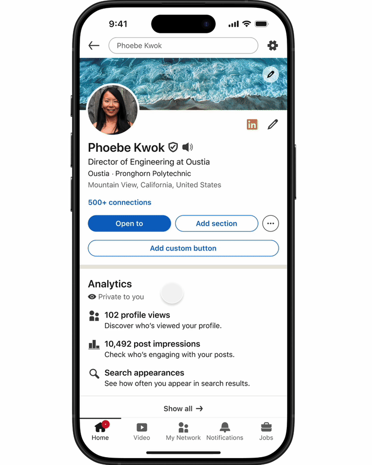 Giao diện demo tính năng Connected Apps