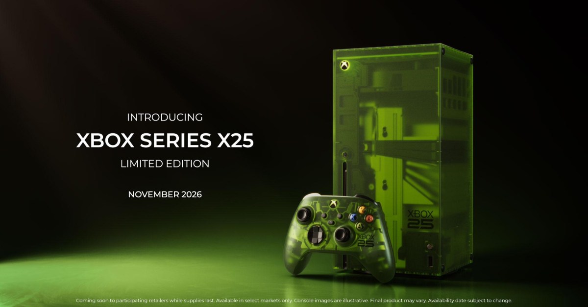 Xbox Series X phiên bản kỷ niệm 25 năm mang màu xanh trong suốt huyền thoại