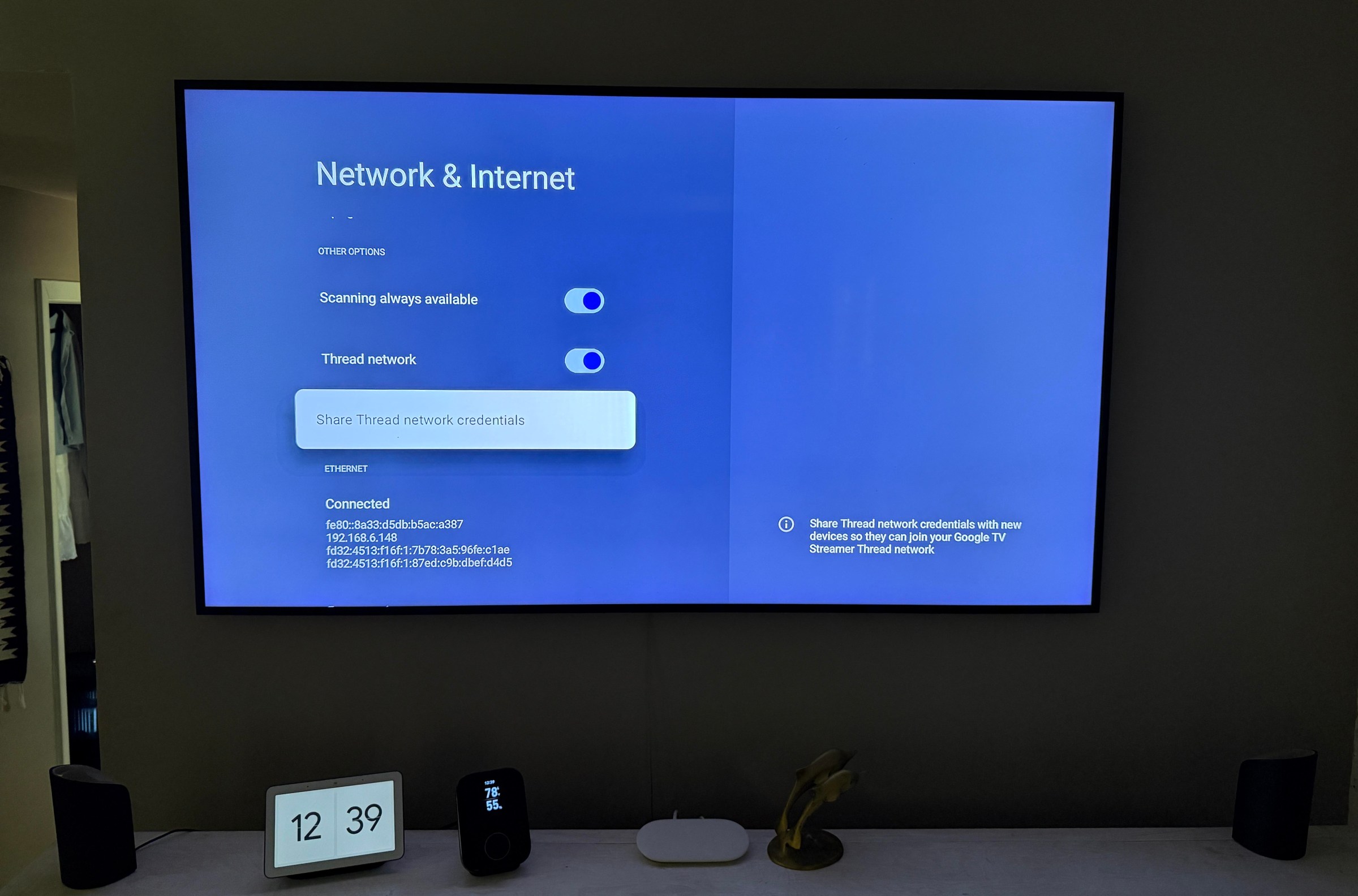 Google TV Streamer đã được cập nhật hỗ trợ Thread 1.4