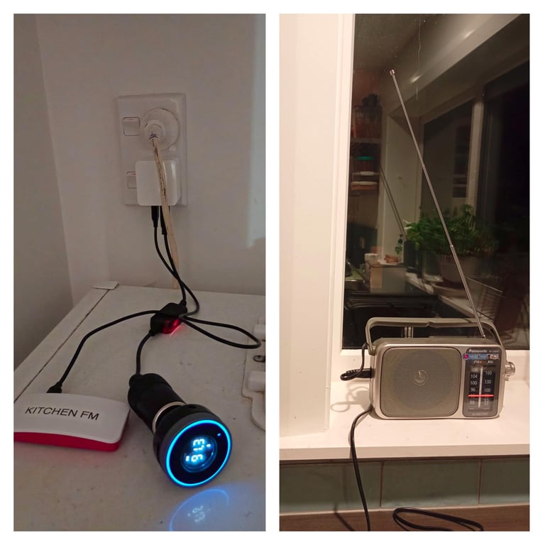 Hệ thống Raspberry Pi Zero được sử dụng để phát sóng radio