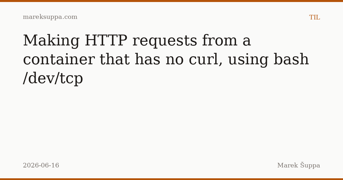 Thủ thuật Bash: Gửi yêu cầu HTTP mà không cần cài đặt curl hay wget