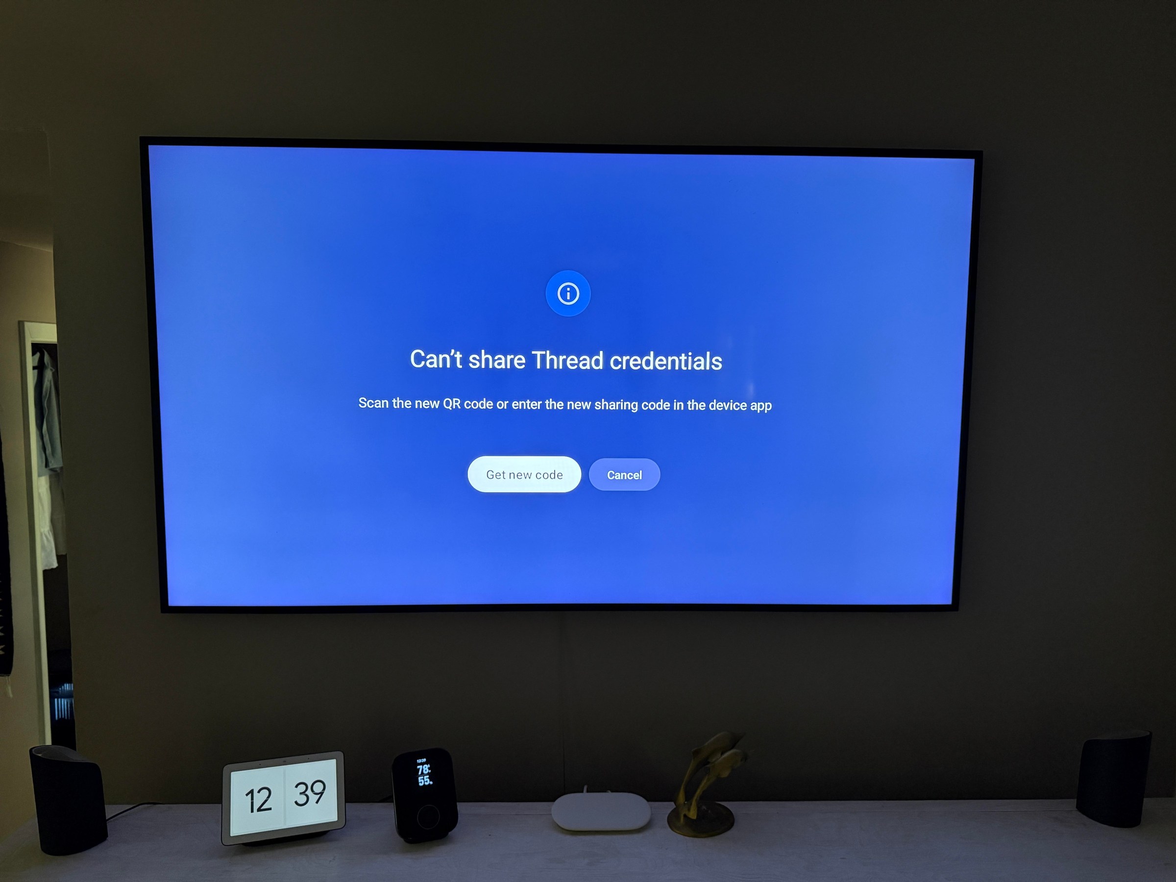 Tùy chọn chia sẻ thông tin mạng Thread trên Google TV Streamer