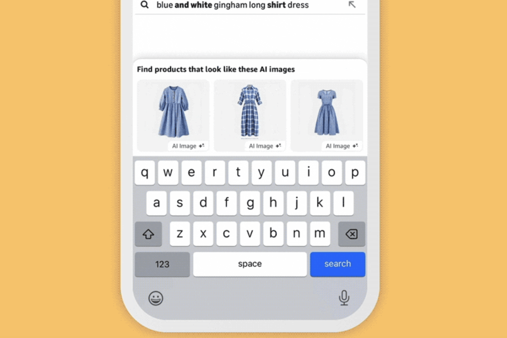 Thanh tìm kiếm AI của Amazon