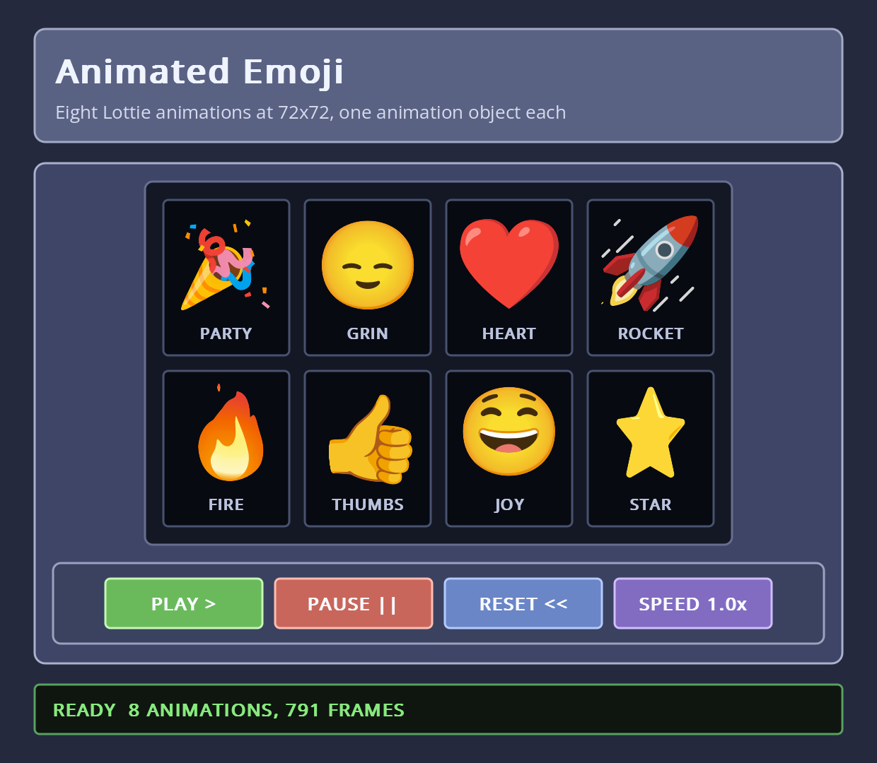 Ví dụ animation Lottie trong Adi2
