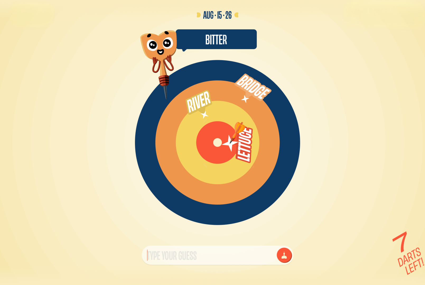 Hình ảnh giao diện trò chơi Dartwords
