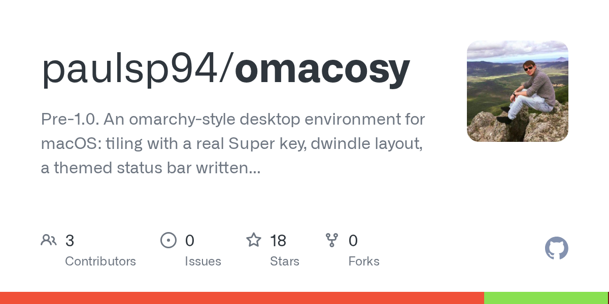 Omacosy: Biến macOS thành môi trường desktop kiểu Omarchy với tiling window, không cần tắt SIP