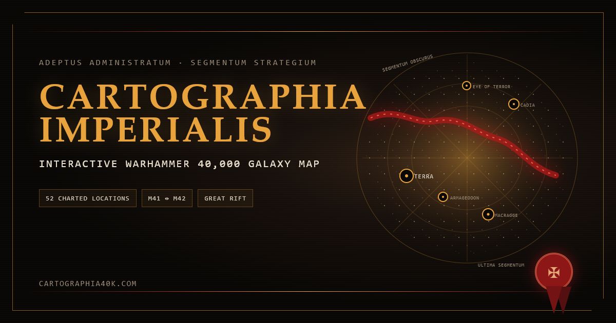 Bản đồ tương tác toàn thiên hà Warhammer 40k – Cartographia Imperialis