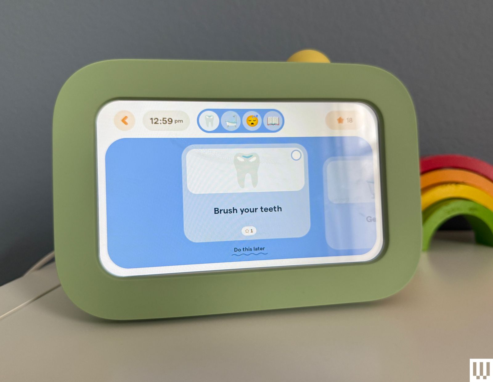 Skylight Buddy hiển thị phần thưởng emoji khi hoàn thành nhiệm vụ
