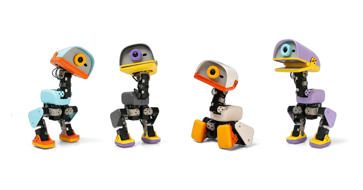 Microduck: Robot hai chân mã nguồn mở giá 399 USD bạn có thể tự huấn luyện bằng AI