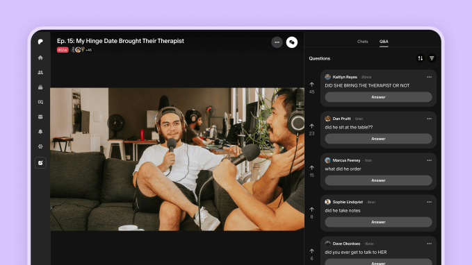 Tính năng Live Q&A trên nền tảng