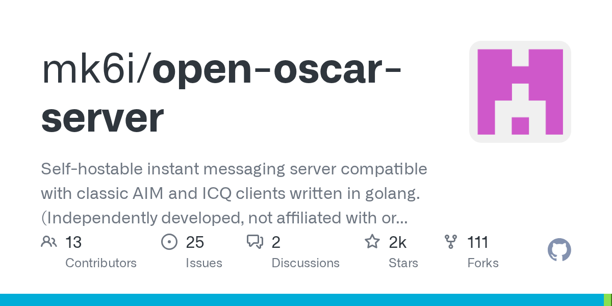Open Oscar Server: Hồi sinh kỷ nguyên AIM và ICQ bằng máy chủ mã nguồn mở viết bằng Go