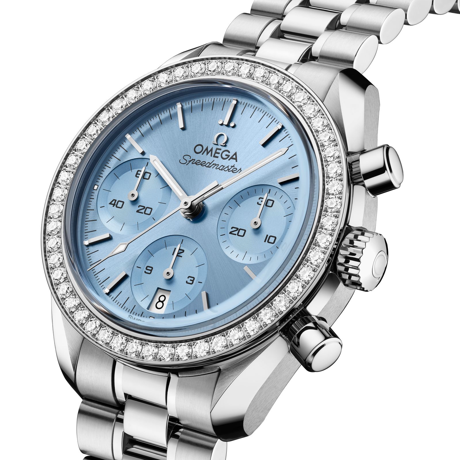 Omega Speedmaster 38mm nhìn chính diện