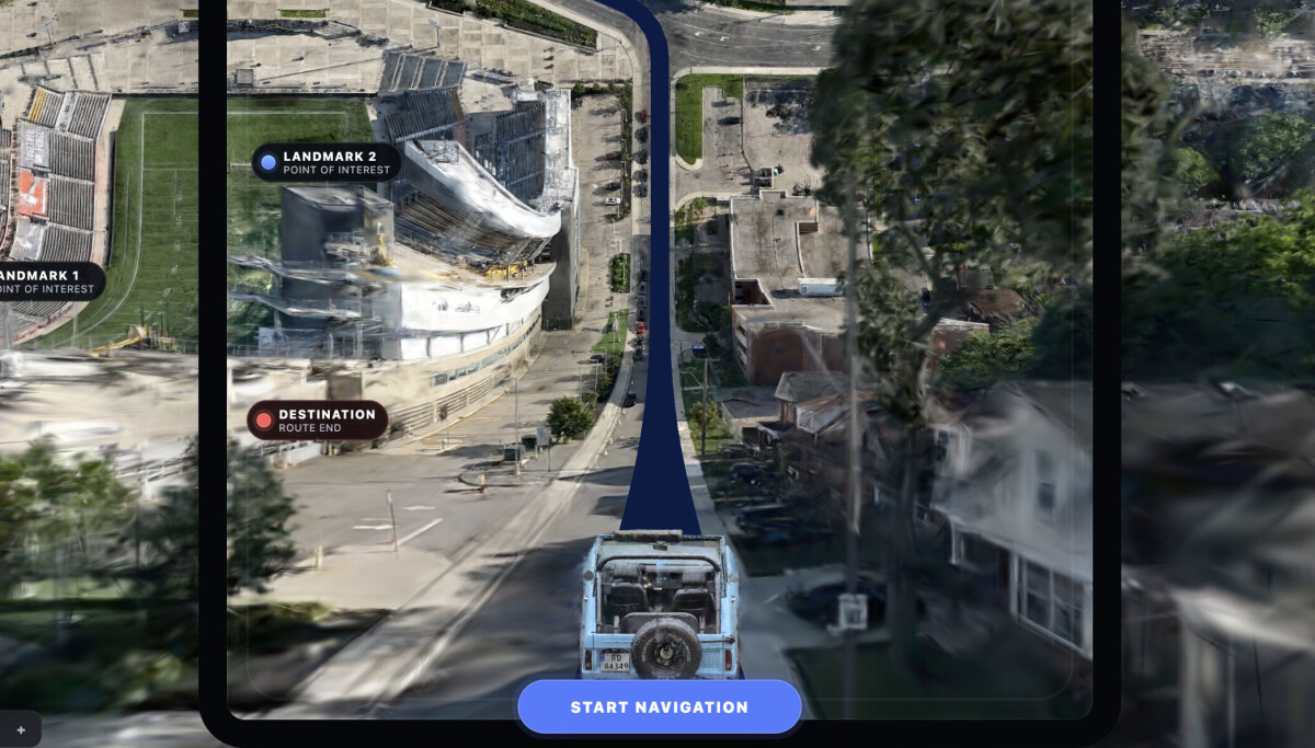 Orbify.eu trình làng bản đồ 3D uốn cong theo phong cách Inception cho điều hướng
