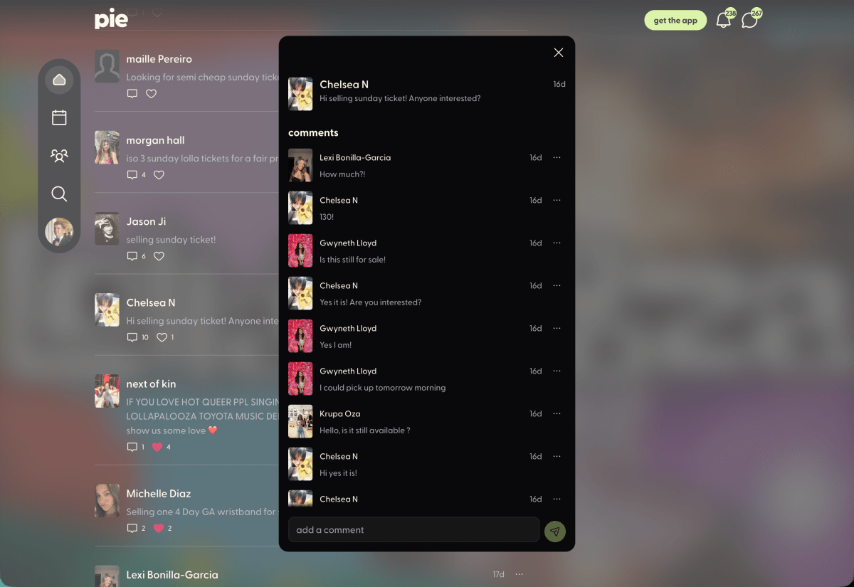 Pie của Andy Dunn không còn chỉ là app sự kiện, mà đang trở thành một mạng xã hội thực thụ