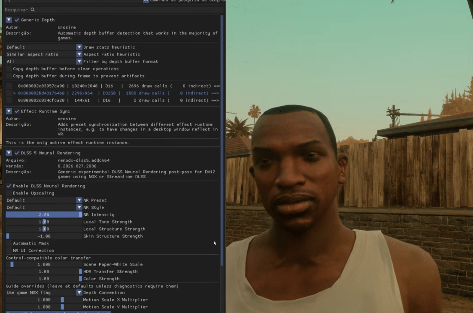 So sánh hiệu ứng DLSS 5 khi bật và tắt Neural Uplift trong game