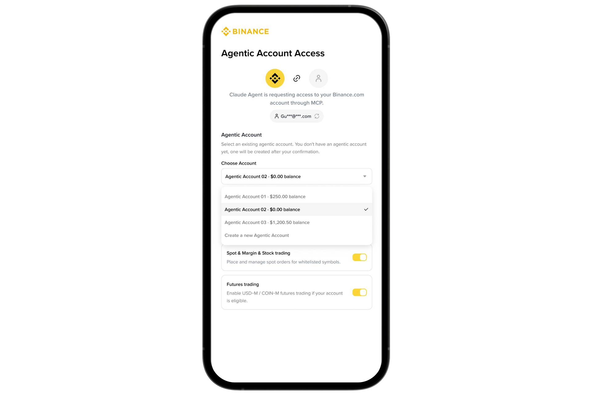 Minh họa cơ chế tài khoản phụ của Binance với giới hạn giao dịch