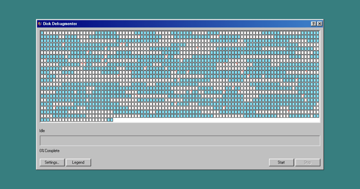 Defrag98: Trình mô phỏng chống phân mảnh ổ đĩa Windows 98 ngay trên trình duyệt