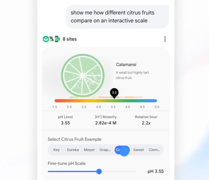Mô phỏng tương tác trên Google Search