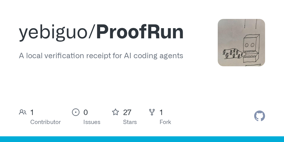 ProofRun – 'Biên lai' xác minh cục bộ giúp kiểm chứng lời hứa của AI coding agents