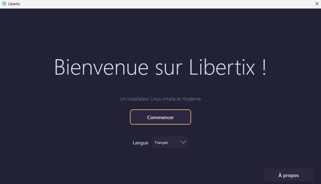 Libertix giao diện cài đặt Linux