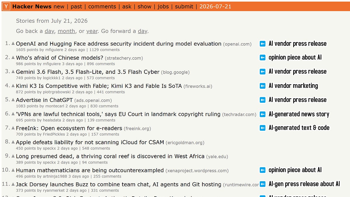 50% bài viết hàng đầu Hacker News liên quan AI: Dấu hiệu của kỷ nguyên mới?