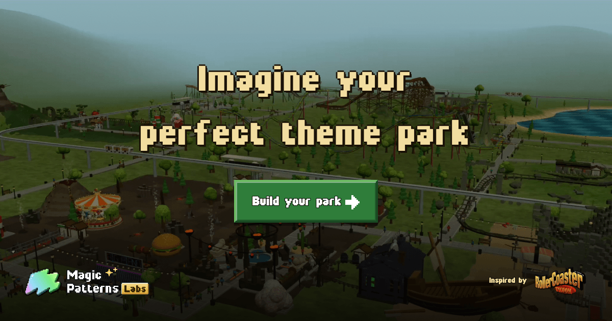 Dùng AI xây công viên giải trí như Rollercoaster Tycoon: Kỹ thuật từ thiết kế web