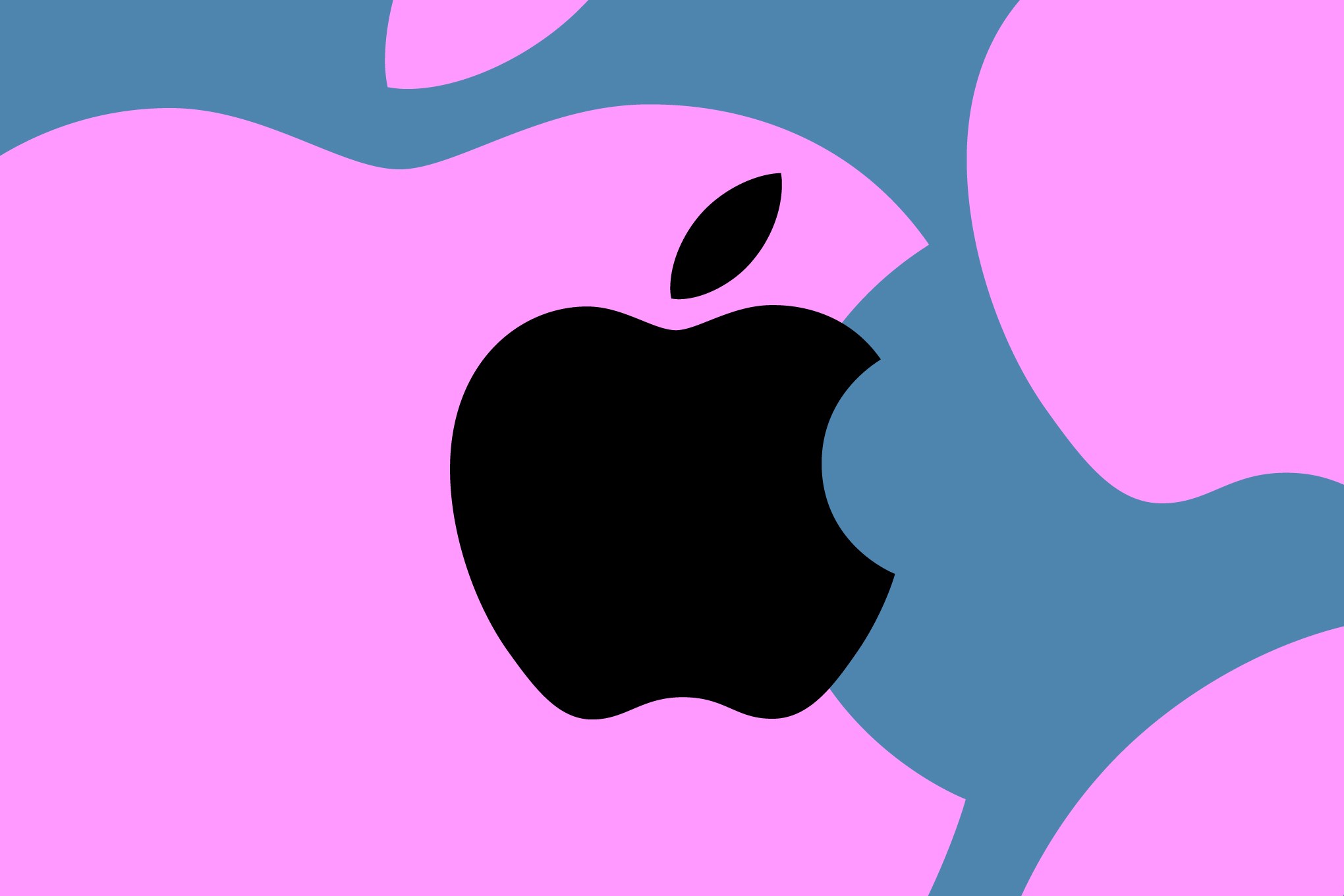 Minh họa logo Apple và các hộp thoại quyền riêng tư