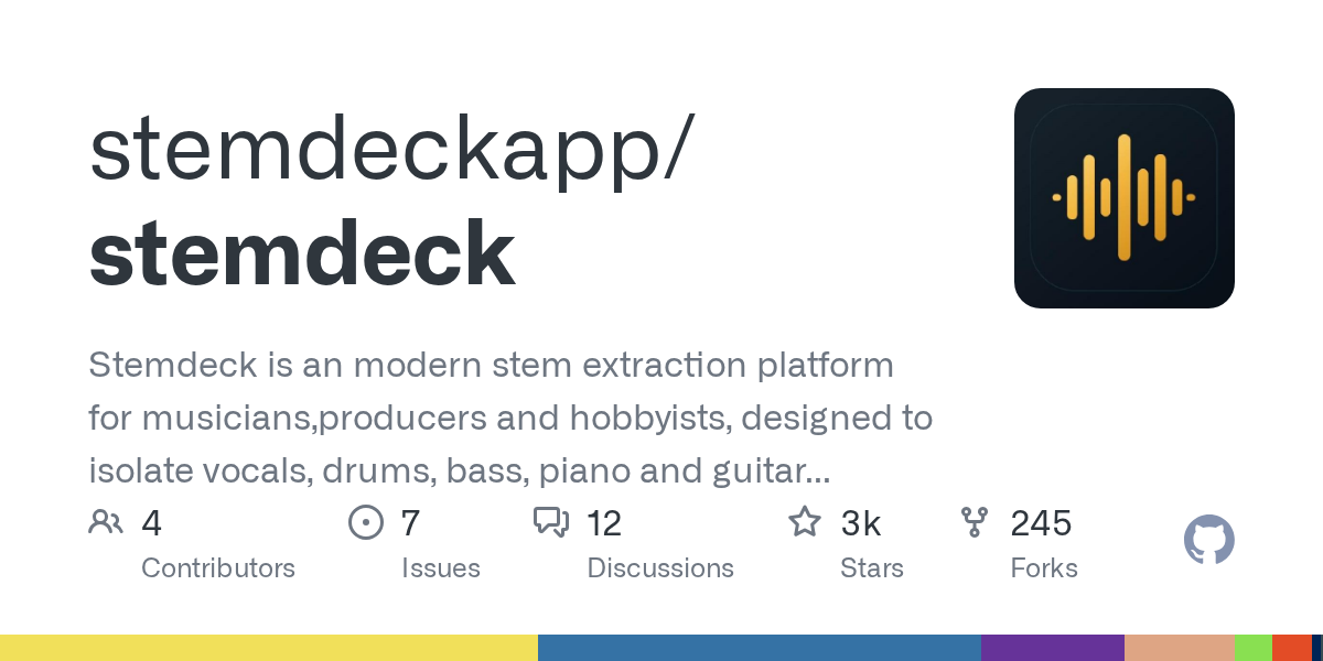 StemDeck: Công cụ tách nhạc cụ AI mã nguồn mở, chạy hoàn toàn cục bộ và miễn phí