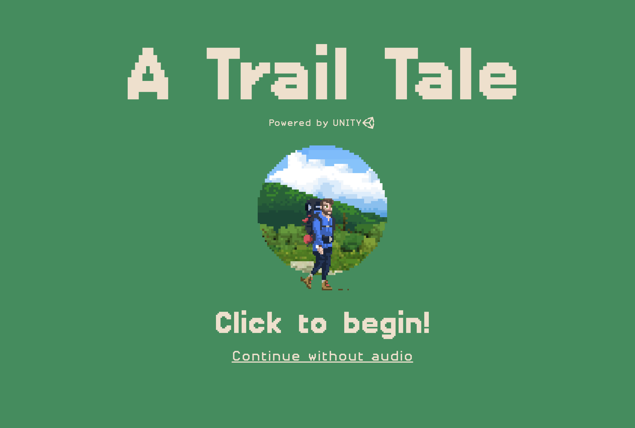 Giao diện nhật ký hành trình A Trail Tale được thiết kế theo phong cách pixel art tuyệt đẹp