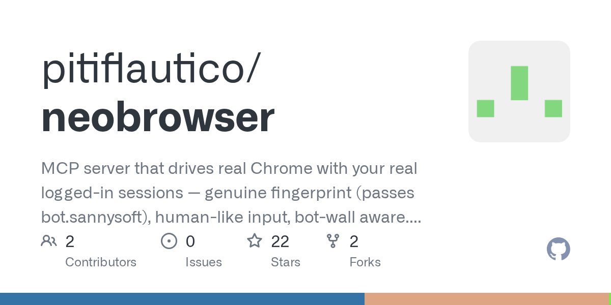 NeoBrowser: MCP Server điều khiển Chrome thật với phiên đăng nhập có sẵn của bạn