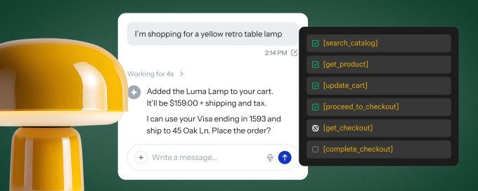 Minh họa tính năng thanh toán WebMCP của Shopify