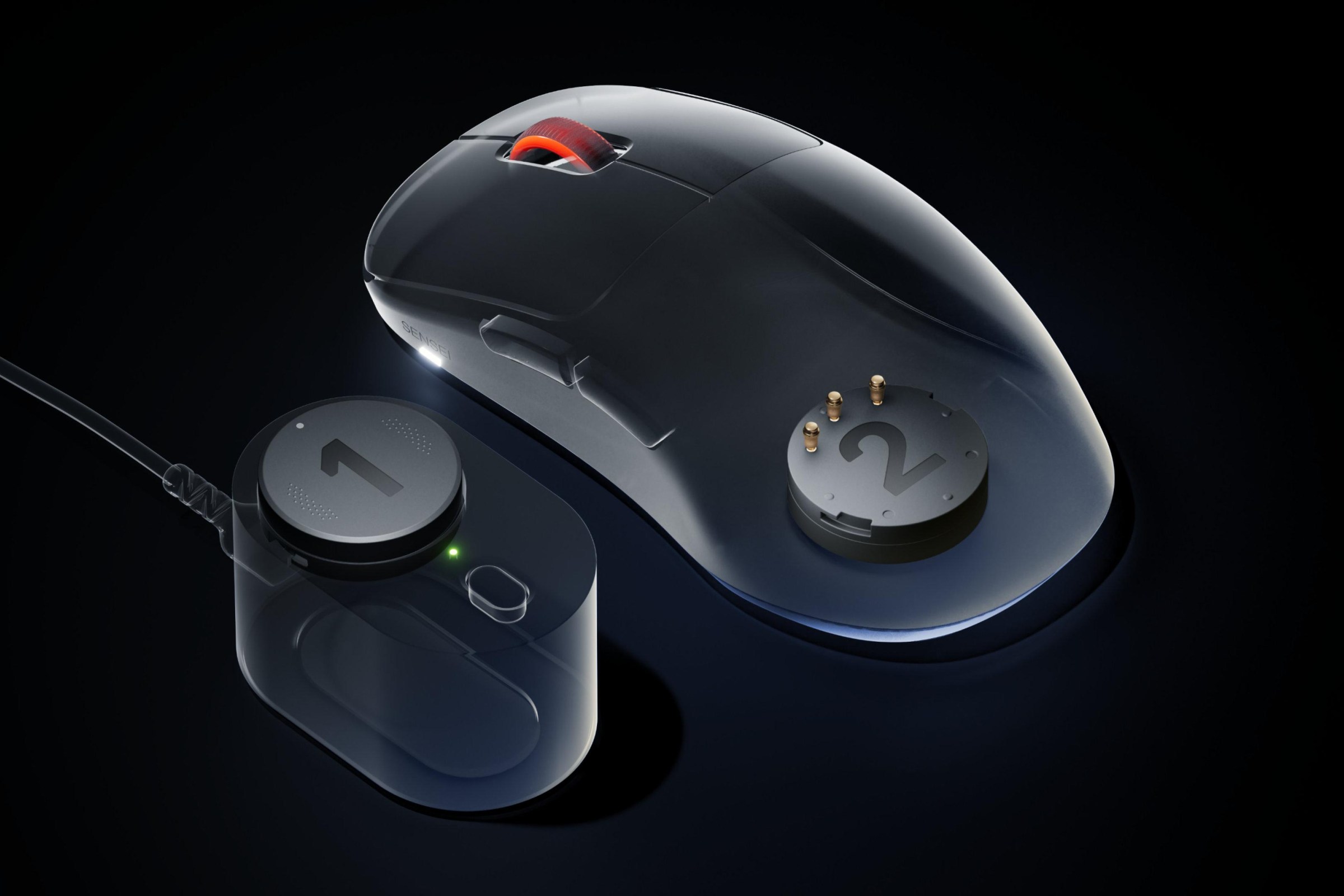 Hệ thống pin thay nhanh và trạm sạc của SteelSeries Sensei Pro