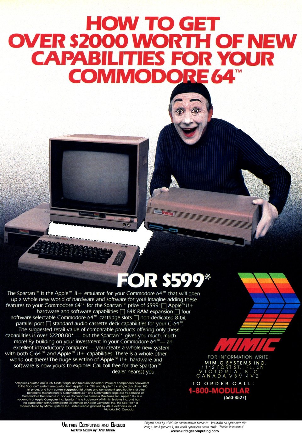 Spartan được ghép với Commodore 64