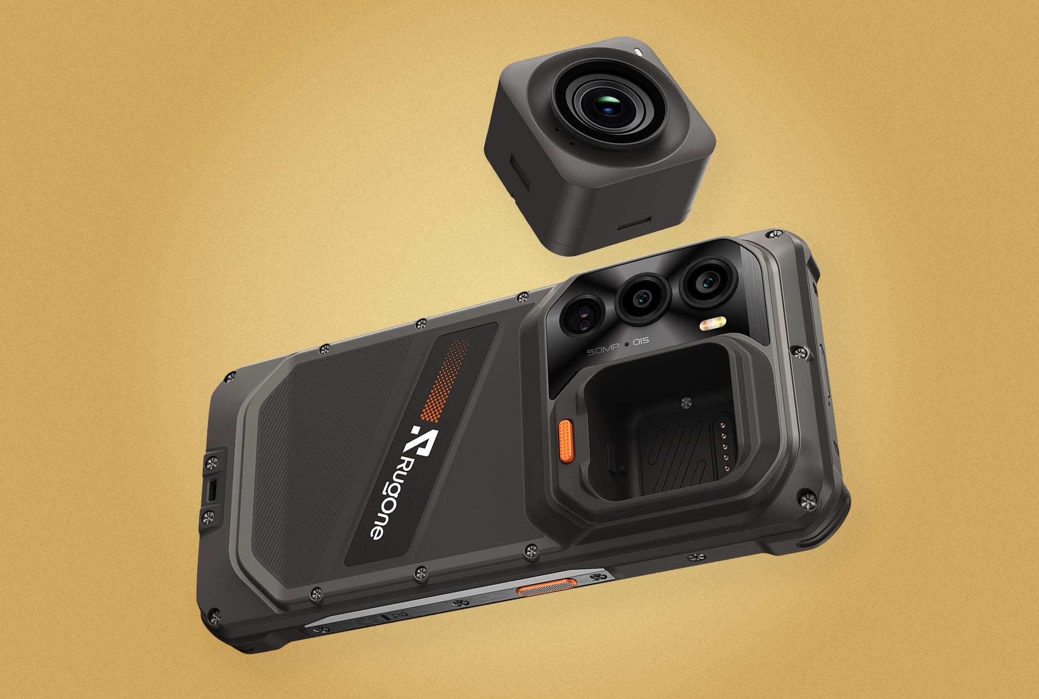Camera tháo rời của RugOne Xsnap 7 Pro hoạt động như một action cam độc lập