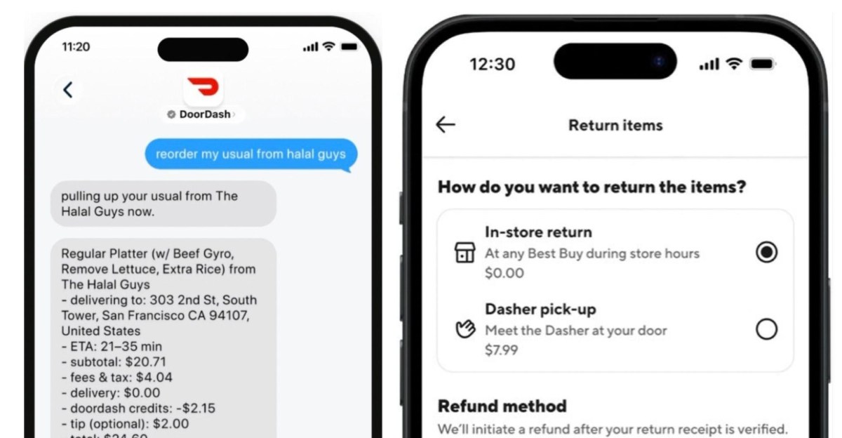 DoorDash sắp cho phép đặt món qua tin nhắn văn bản, giao hàng bằng drone
