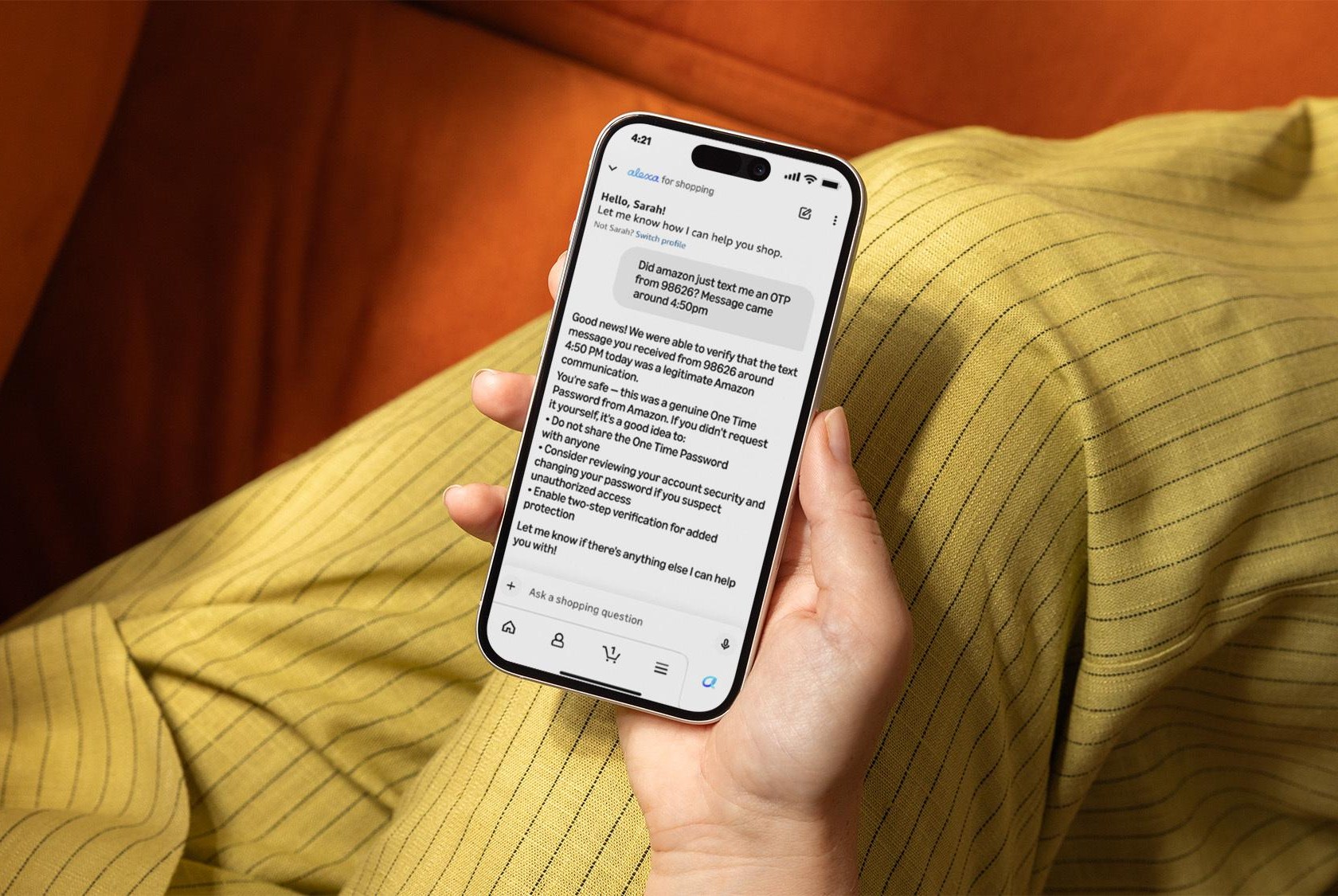 Trợ lý AI của Amazon giúp xác minh tin nhắn