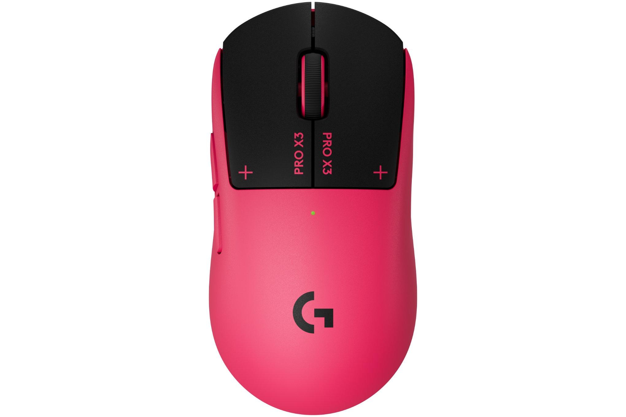 Chuột chơi game Logitech G Pro X3 Superstrike màu hồng nổi bật