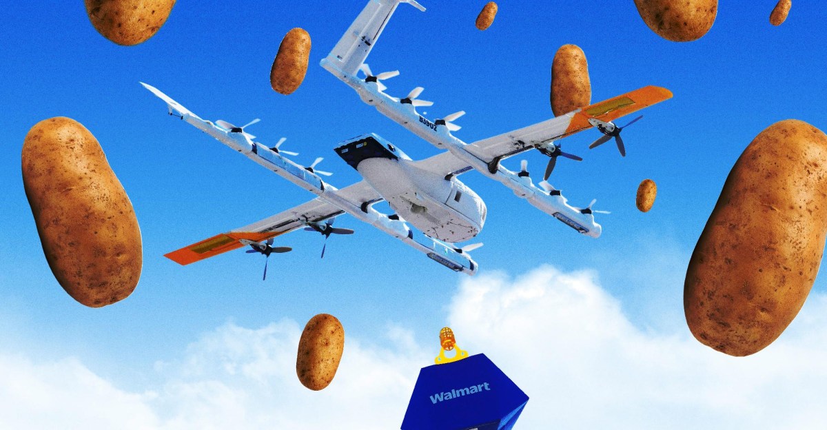 Khi drone giao hàng biến khu phố thành chiến trường... khoai tây