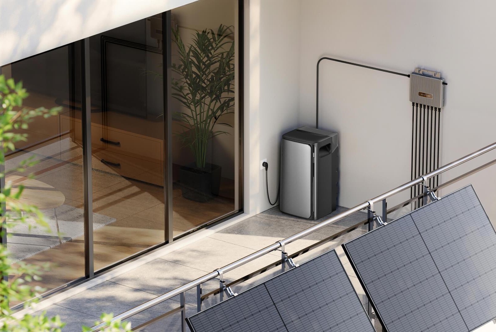 Bộ kit năng lượng mặt trời plug-in cao cấp của EcoFlow với pin tích hợp