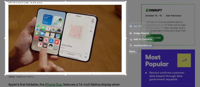Siri AI trên macOS 27 với khả năng hiểu ngữ cảnh màn hình