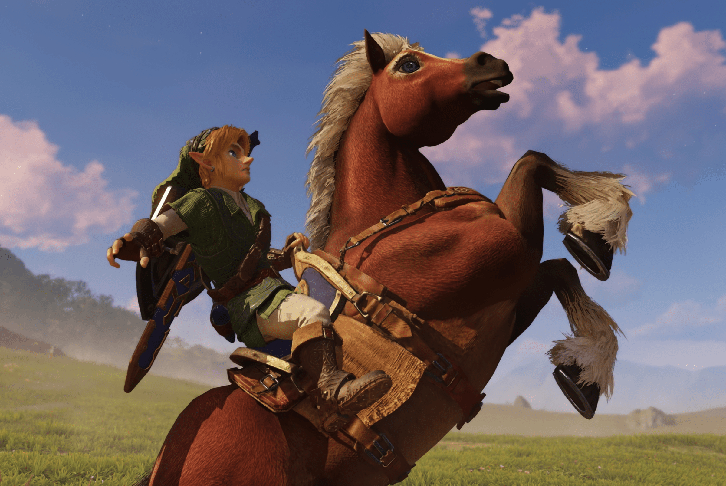 Hình ảnh gameplay của bản remake Ocarina of Time trên Switch 2