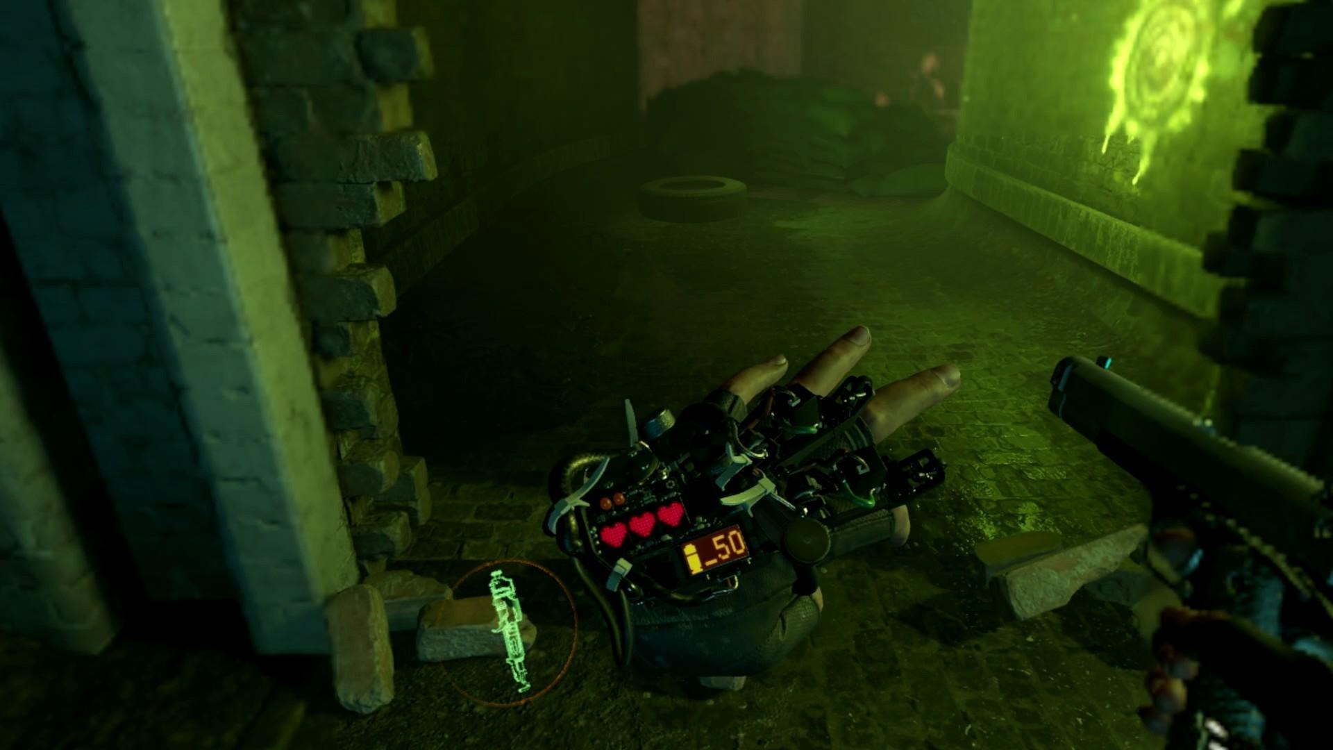 Minh họa foveated rendering trong game Half-Life: Alyx