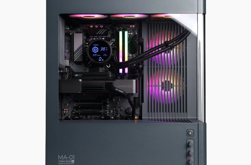 Cận cảnh PC gaming CyberPowerPC với RTX 5070